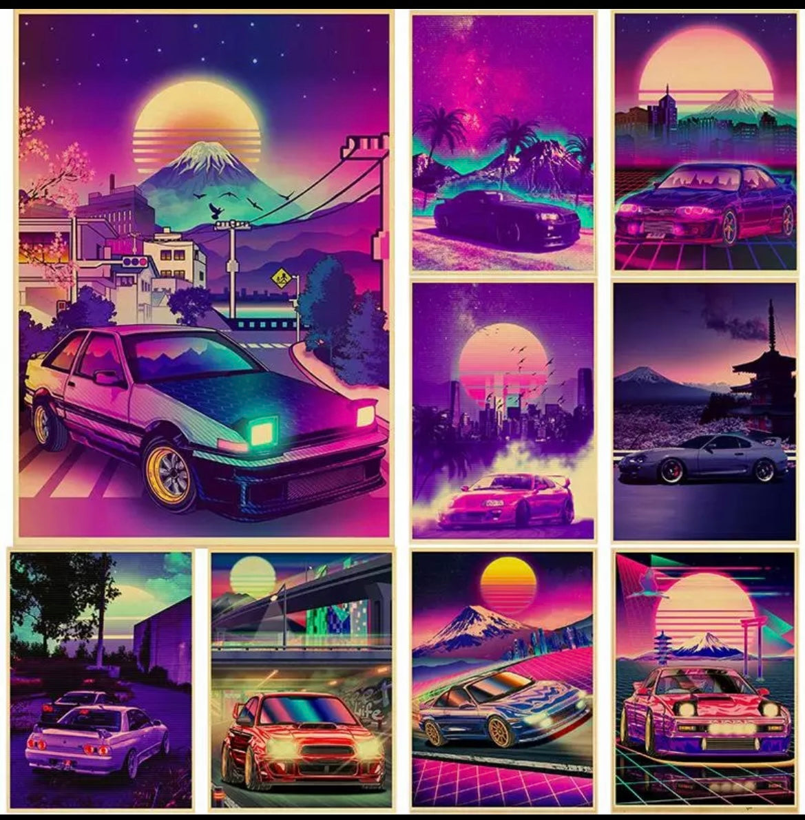 JDM car posters